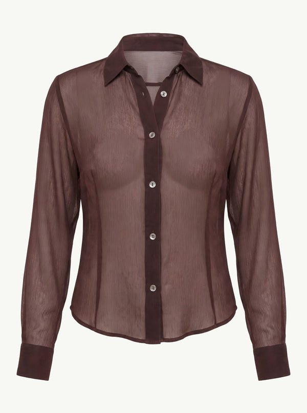 Plum Brown Vanya Shirt