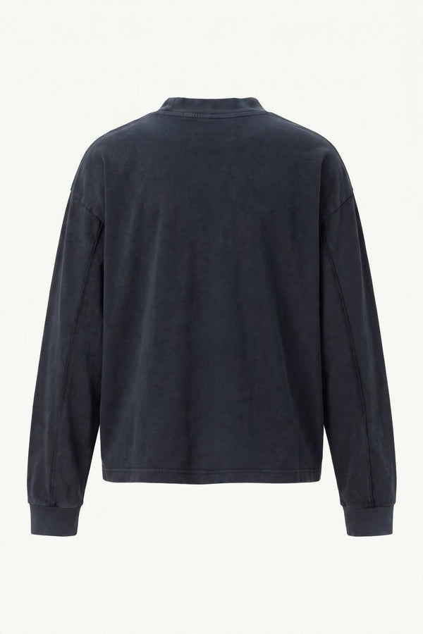 Vintage Black Browsing LS Tee back