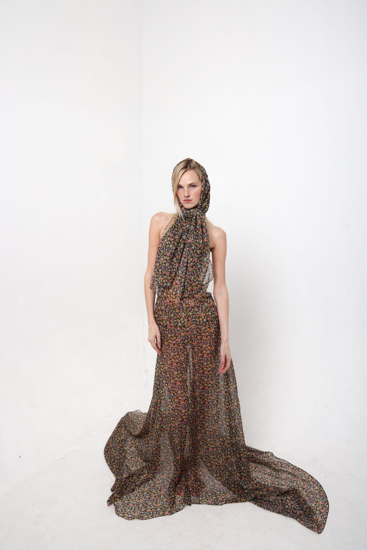 Floral Em Gown
