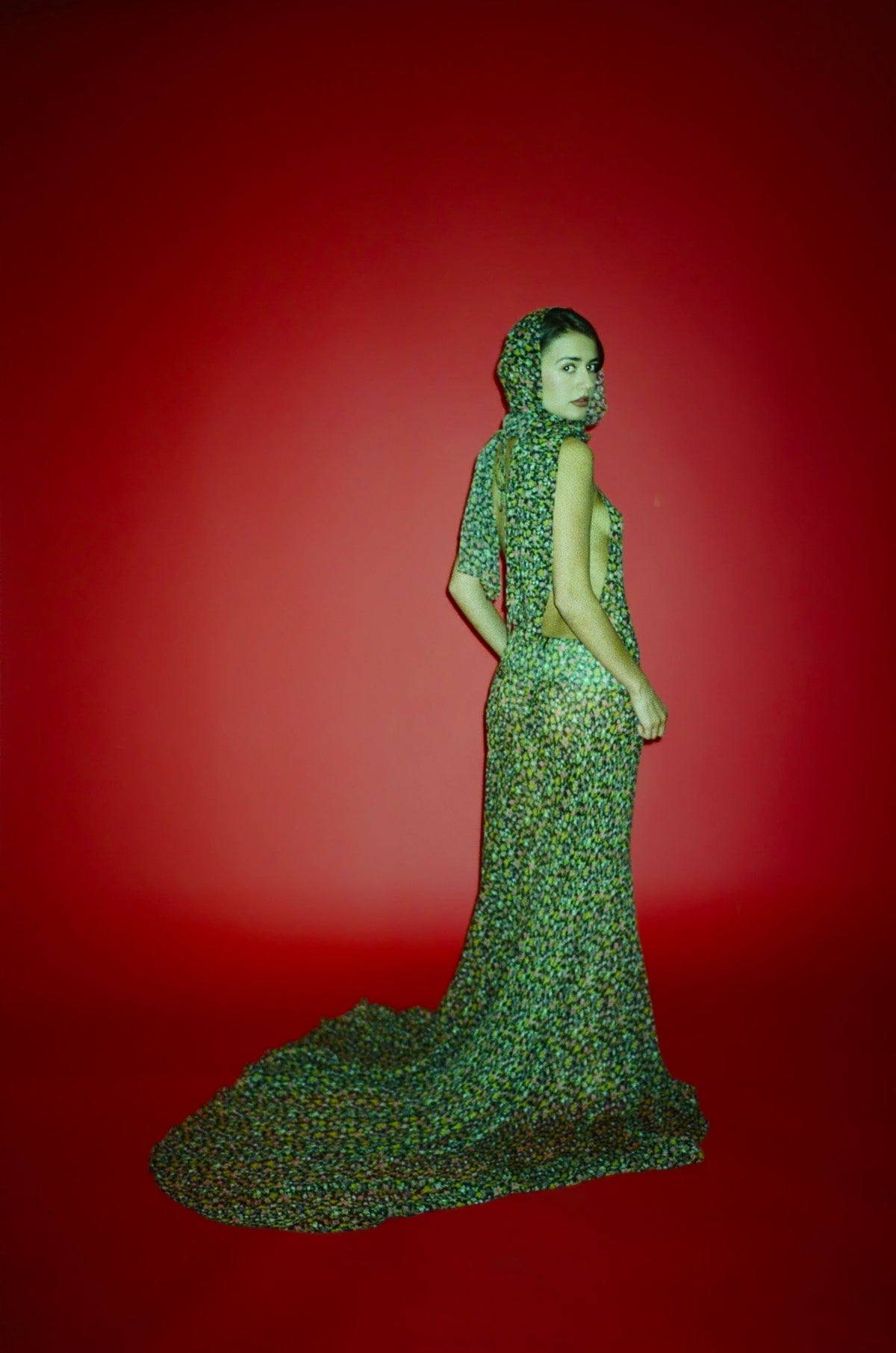 Floral Em Gown
