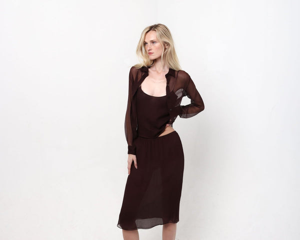 Plum Brown Vanya Shirt